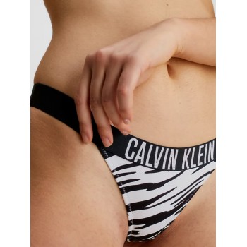Calvin Klein γυναικείο μαγιό bottom brazilian ζεβρέ με λάστιχο,κανονική γραμμή, 100%polyesterKW0KW02115 0GN